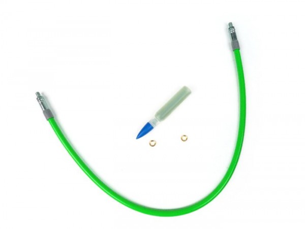 Brake hose -SPIEGLER MODULAR (without fittings)- Vespa, Lambretta - green - 500mm