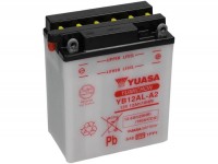 Battery -Standard YUASA YB12AL-A(2)- 12V, 12Ah - 165x80x135mm (without acid)