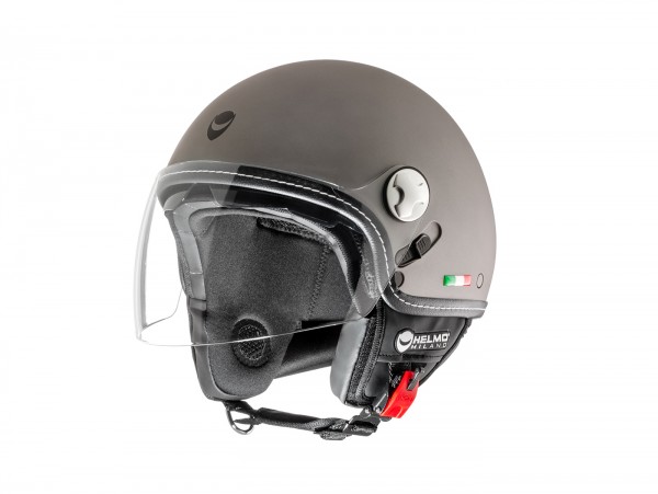 Helmet -HELMO MILANO- Demi jet, Eos, rubber anthracite - S (55-56cm)