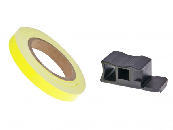 Adesivo per cerchi -101 OCTANE- 7mm - giallo neon - 600cm