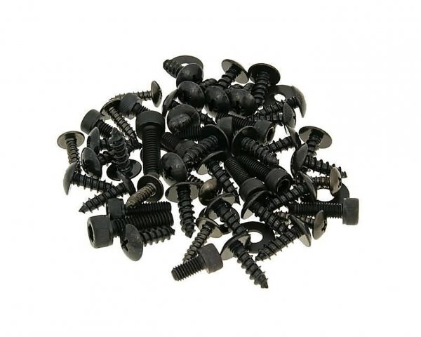 Schraubensatz Verkleidung schwarz -101 OCTANE- für Yamaha Aerox, MBK Nitro
