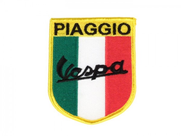 Patch thermocollant -PIAGGIO Vespa (tricolore italien)- 65x80mm