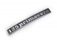 Badge frame rear -OEM QUALITY- Vespa 125 Primavera (rectangle) - Vespa PV125 (since 1968)