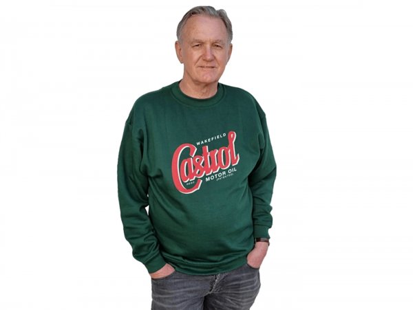 Sweatshirt -CASTROL, Classic- grün - L
