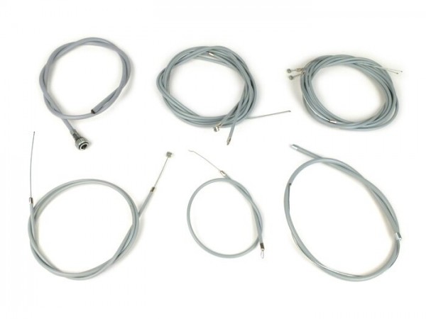 Cable set -MADE IN ITALY- Vespa PX (-1984) - PTFE grey