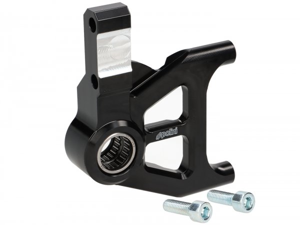Front brake caliper bracket -POLINI- radial- Piaggio Zip SP - black
