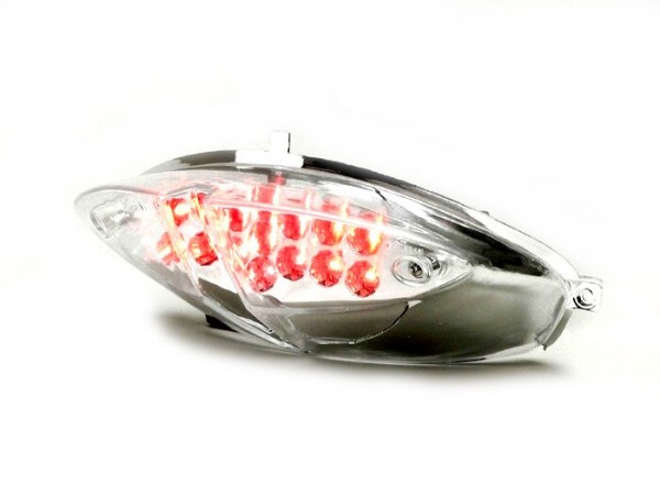 Tail light -BGM ORIGINAL smooth lens 15 LED with indicator function- Peugeot Speedfight2