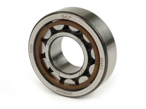 Roller bearing -NU204 ECP- (20x47x14mm) - (used for crankshaft flywheel side Vespa V50, V90, SS50, SS90, PV125, ET3, PK S, PK XL)