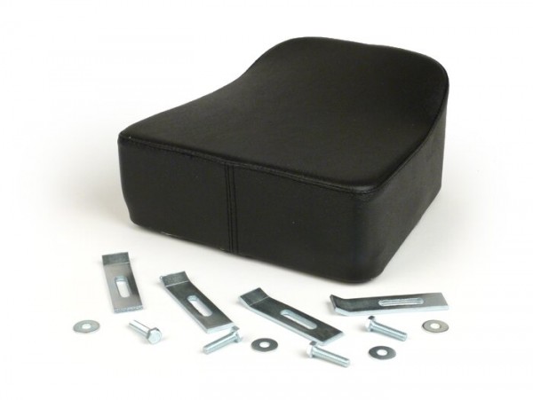 Cojín asiento -NISA (21x29x12cm)- Vespa V50, PV125, PV - negro