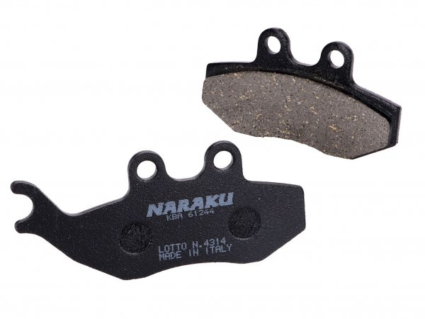 brake pads -NARAKU- organic for Italjet Millenium, Rieju RS2 50, Keeway TX
