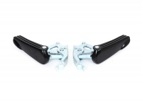 Pair of foot pegs -MOTO NOSTRA- Vespa GT, GTL, GTS 125-300, GTV - matt black/galvanized