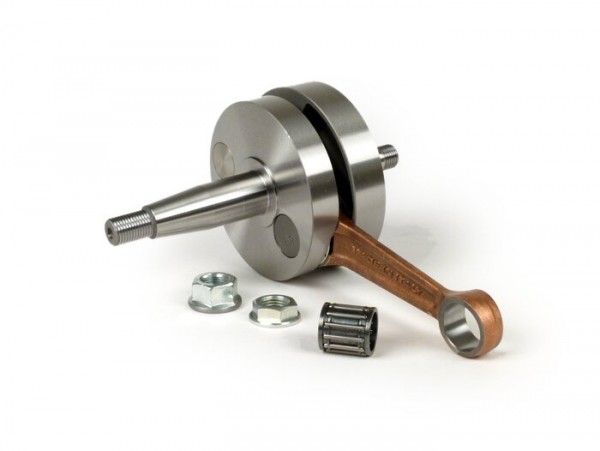 Crankshaft -MALOSSI (rotary valve) 51mm stroke, 97mm conrod- conversion Vespa PK50 XL/XL2 to 125cc (Ø=20mm cone)