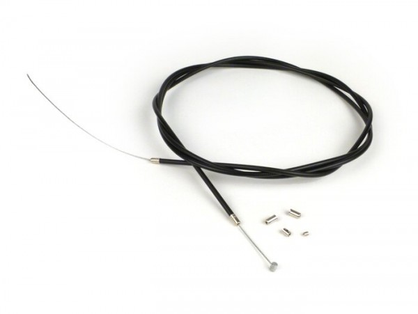 Universal cable -Ø=1,2mm x 2500mm, fitting Ø=5,5mm x 7mm- used as throttle cable - plaited cable PTFE