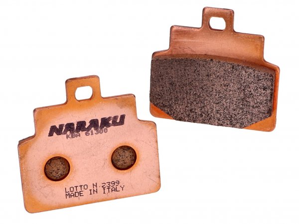 Plaquettes de frein -NARAKU- Sinter pour Aprilia Scarabeo 100