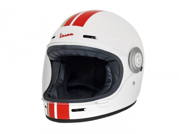 Helm -VESPA Integralhelm- Racing Sixties- weiß rot- S (55-56 cm)