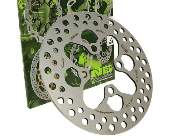 Brake disc -NG Ø190x48x3.5mm- MBK New Generation 50 (1995) front lhs, MBK Track 50 (1995) front lhs, MBK Booster Next Generation 50 (1996-1997) front lhs, Yamaha Spy 50 (1996-2000) front lhs, MBK Booster Rocket 50 (1997-1998) front lhs, MBK Booster T