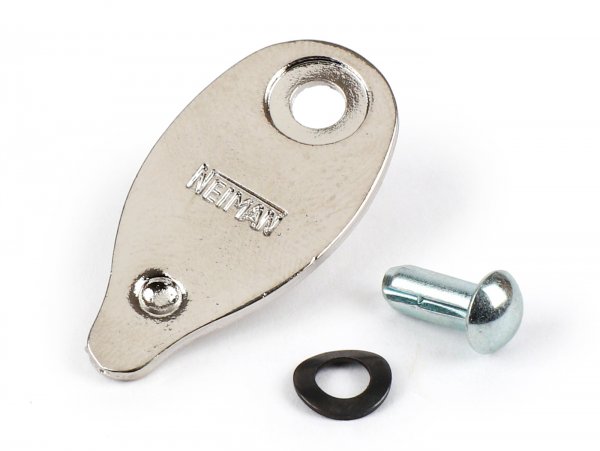 Steering lock cover set -NEIMAN (Oval 1968-1978), rivet Ø=4.5mm- Vespa
