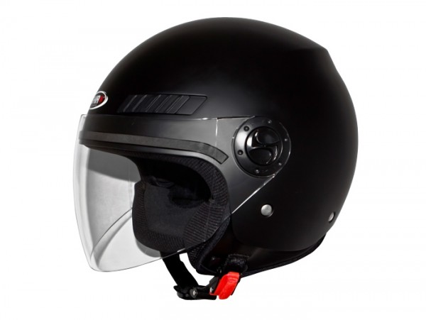 Helmet -SHIRO SH62 GS, open face helmet- matt black - M (57-58cm)