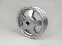 Wheel rim, rear -PIAGGIO 3.00-10 inch- Vespa LX, LXV, S - silver
