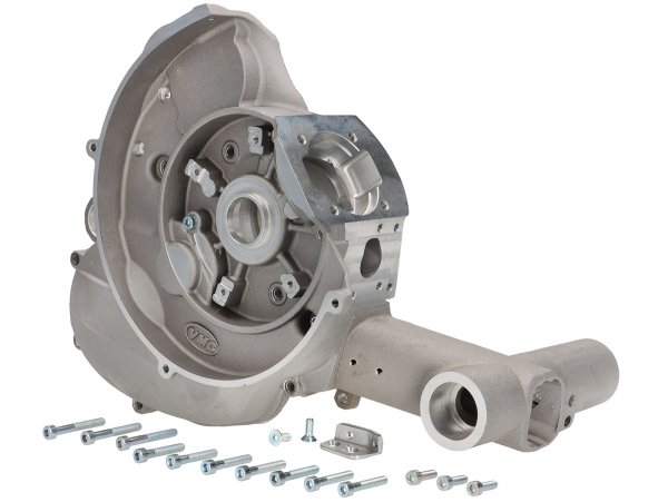 Engine casing -VMC X1 rotary valve- Vespa V50, V90, PV, ET3, PK S, PK XL, Motovespa PK75 - without electric starter