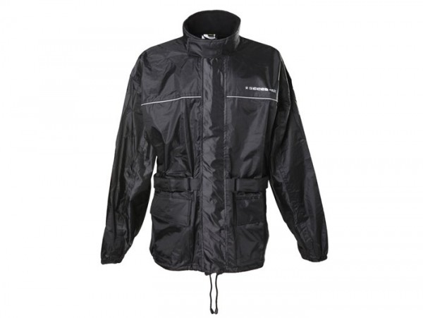 Waterproof jacket -SCEED 42- textile, black - S