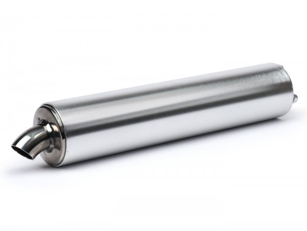 Silencer -VMC Evo 52, SeiDue, Strike, Meed- length 280mm, Ø60mm outer diameter, perforated tube Ø22,5mm inner, bolt circle/hole pattern mounting Ø42.5mm- aluminium