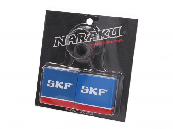 crankshaft bearing set -NARAKU- SKF metal cage for Peugeot vertical Euro 1