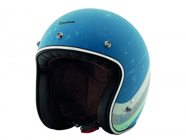 Helmet -VESPA  open face helmet Heritage- blue (azzuro cina Pia 402)-  S (55-56 cm)