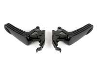 Pair of foot pegs -MOTO NOSTRA- Vespa GT, GTL, GTS 125-300, GTV - shiny black/shiny black - until 2023