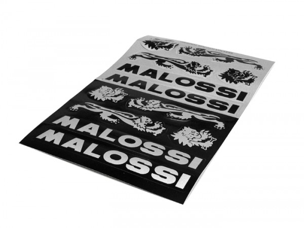 Aufkleber -MALOSSI Mini Stickers- schwarz / Silbern