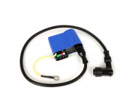 CDI-set - incl. spark plug connector and ignition cable -BGM PRO- Vespa PX (-05/2011), Rally200 (Ducati), PK XL, ET3 - blue