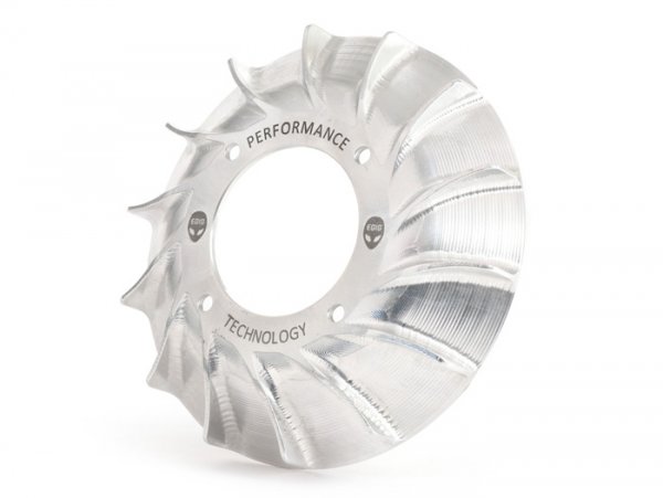 Flywheel fan -EGIG PERFORMANCE High Performance- aluminium CNC Vespatronic/Overrev- Vespa V50, PV 125, ET3, PK, PK S, PK XL, PK XL2