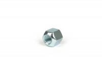 Nut -DIN 6330- M8, height=1.5 D, with flat and spherical base - steel, galvanised - used for fixing silent block for shock absorber Vespa Smallframe/Largeframe rear/upper (under tank)