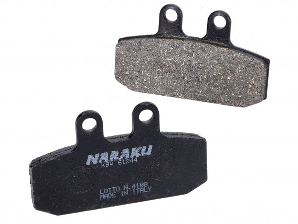 Plaquettes de frein -NARAKU- bio pour Aprilia, Honda, Derbi, Malaguti