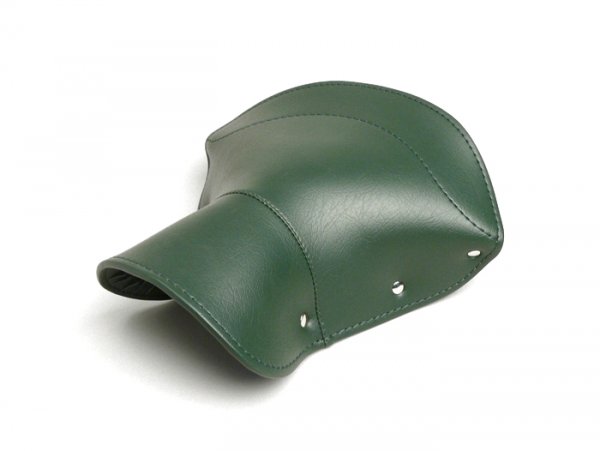 Saddle cover -LAMBRETTA front + rear (open front)- D, LD, F (seriess 2) - green