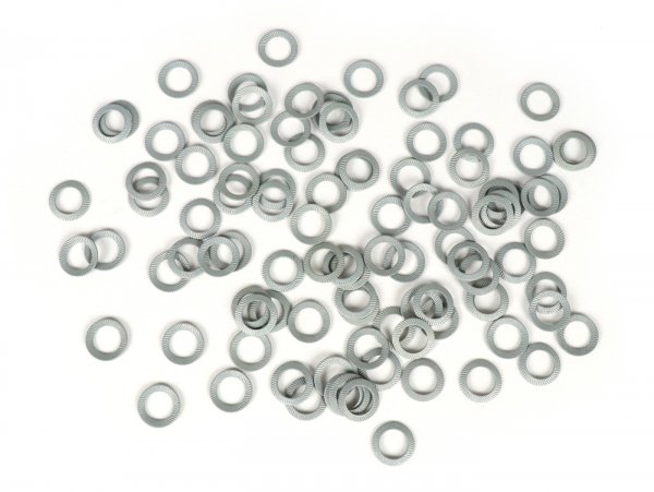 Jeu rondelles élastiques coniques -DIN 6796- acier à ressort, zingué - M8 - 100 unités