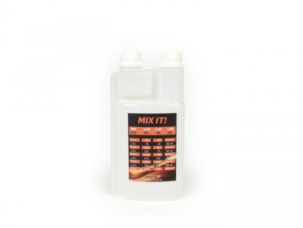 Misurino per olio - bottiglia dosatrice -BGM PRO 500 ml- con camera di dosaggio e due coperchi
