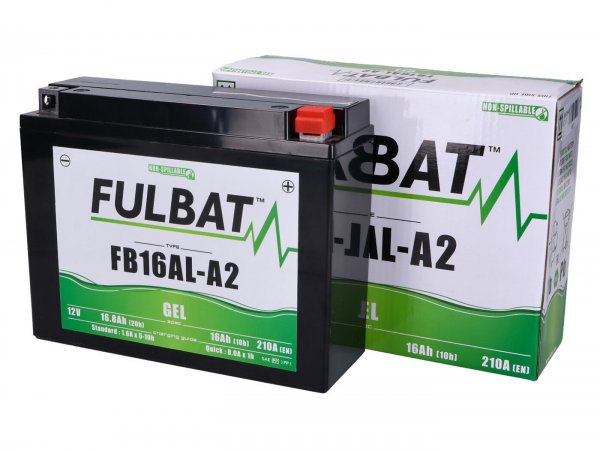 Batterie (Gel), wartungsfrei  -FULBAT FB16AL-A2, 12V, 16Ah, 207x72x164mm