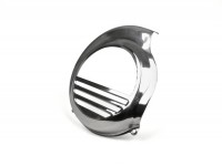 Flywheel cover -SPAQ- Vespa PX80, PX125, PX150, PX200 - stainless steel - models with kickstart only