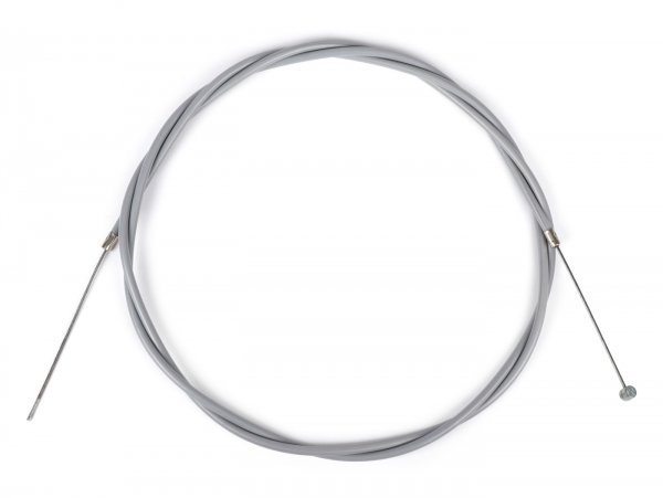 Cable universal de embrague, de freno delantero -MADE IN INDIA, Ø=1.9mm x 2200mm, funda= 2000mm, cabeza Ø=8.0mm x 8mm, cable interior con capa de PE, gris