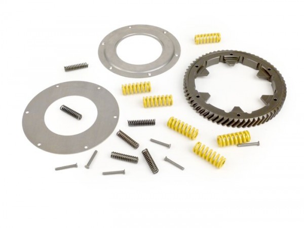 Primary gear -DRT- Vespa Largeframe - fits genuine clutch sprocket 20/21/22 tooth - 65 tooth (incl. primary gear repair kit DRT))