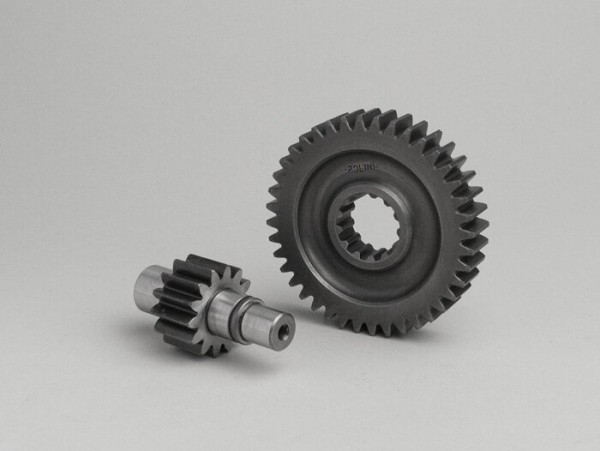 Getriebe sekundär -POLINI- Morini 50 ccm AC & LC (Typ AH) - 14/40 = 1:2,86