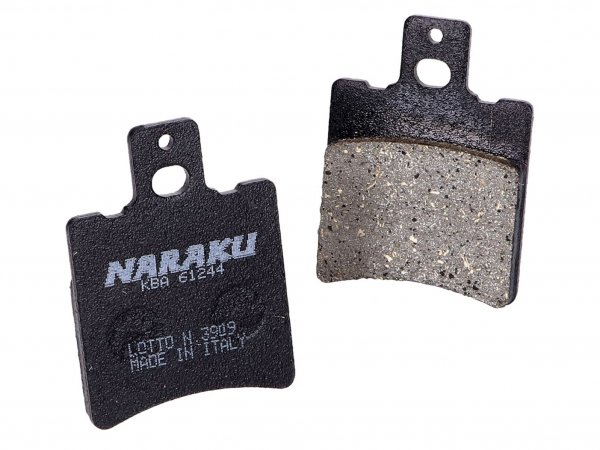 Plaquettes de frein -NARAKU- bio pour Yamaha, Peugeot, MBK, Aprilia, Atala, Alfer