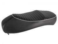 Seat black , piping grey -PIAGGIO- Vespa GTS 125 (ZAPM313), Vespa GTS 250 (ZAPM451), GTS 125 i.e. Super (ZAPM453), Vespa GTS 300 i.e. Super (ZAPM452) - (-2014)