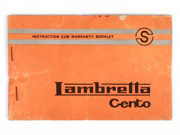 Owner's manual (NOS) -LAMBRETTA- J 100