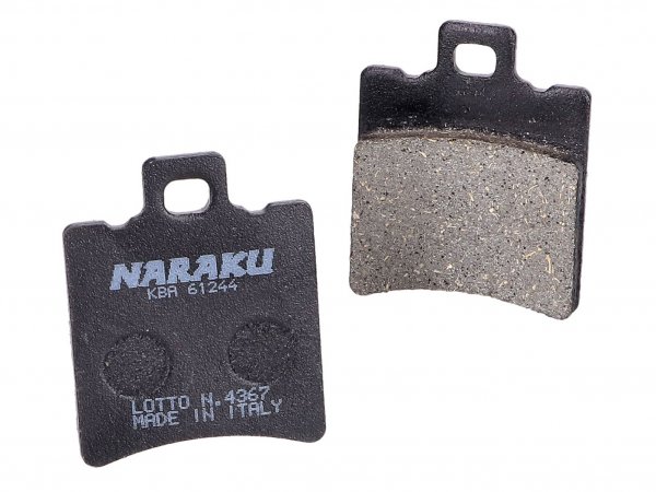 brake pads -NARAKU- organic for Aprilia, Malaguti, MBK, Piaggio, Yamaha
