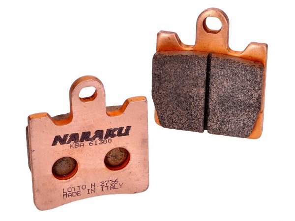 brake pads -NARAKU- sintered for Suzuki AN Burgman 250, 400 -2006, SYM GTS 250 Joymax -2006