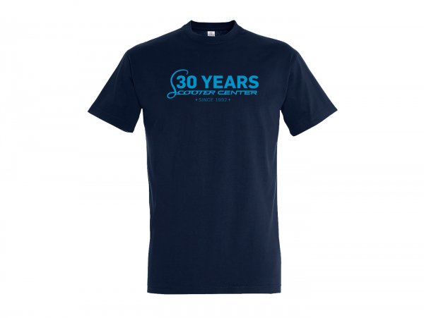 T-Shirt -30 Years Scooter Center -French Navy - S