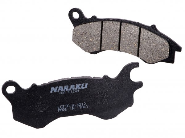 Plaquettes de frein -NARAKU- bio pour Honda PCX 125, NSC, Vision, Peugeot, Torrot