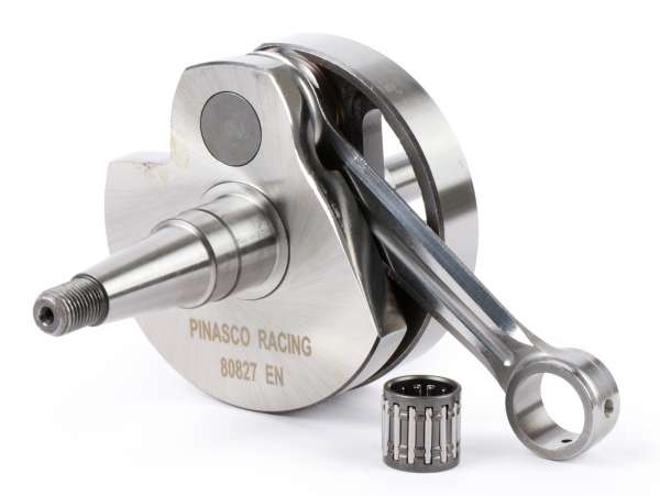Cigüeñal -PINASCO Racing, válvula rotativa, carrera 60mm, biela 110mm- Vespa PX200, Cosa200 - manivela extra ancha (17,95 mm) para el cárter del motor PN26482041